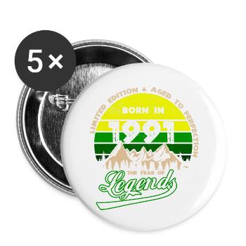 Legends 1991 - Buttons small 1''/25 mm (5-pack) - white - Front