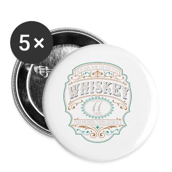 77 Jahre bin guter Whisky Whiskey 77. Geburtstag - Buttons klein 25 mm (5er Pack) - Weiß - Vorne