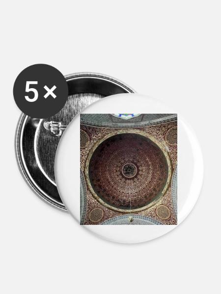 Ornament - Buttons klein 25 mm (5er Pack) - Weiß