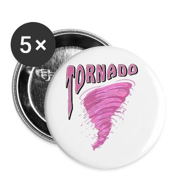 TORNADO - Buttons small 1''/25 mm (5-pack) - white - Front