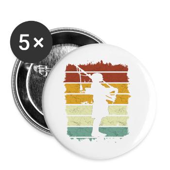 Cornemuse Kilt Écossais Beat Cornemuse - Lot de 5 petits badges (25 mm) - blanc - Devant