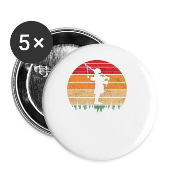 Cornemuse Kilt Écossais Beat Cornemuse - Lot de 5 petits badges (25 mm) - blanc - Devant