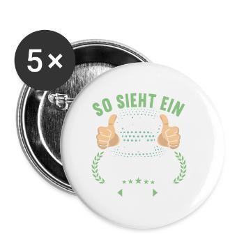 Pension 2023 Retirement Farewell Pensioner 2023 - Buttons small 1''/25 mm (5-pack) - white - Front
