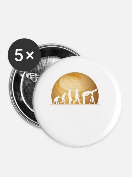 Venus - Buttons klein 25 mm (5er Pack) - Weiß