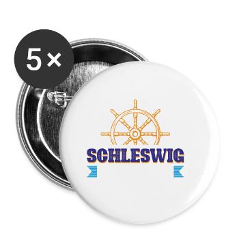 Hohwacht Schleswig-holstein - Buttons small 1''/25 mm (5-pack) - white - Front