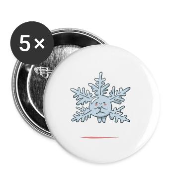 I'm Snow Worried About The Cold Weather Funny - Buttons klein 25 mm (5er Pack) - Weiß - Vorne