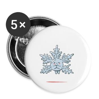 Snow Many Great Memories Made! Funny Snow Winter - Buttons klein 25 mm (5er Pack) - Weiß - Vorne