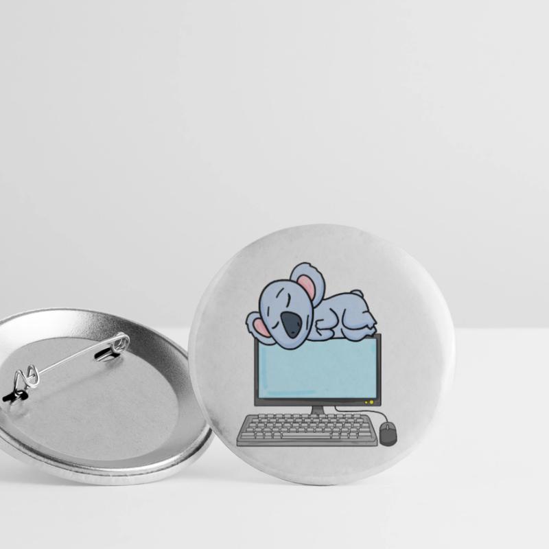 Koala Computer Nerd Programmer Gift Buttons small 1''/25 mm (5-pack)
