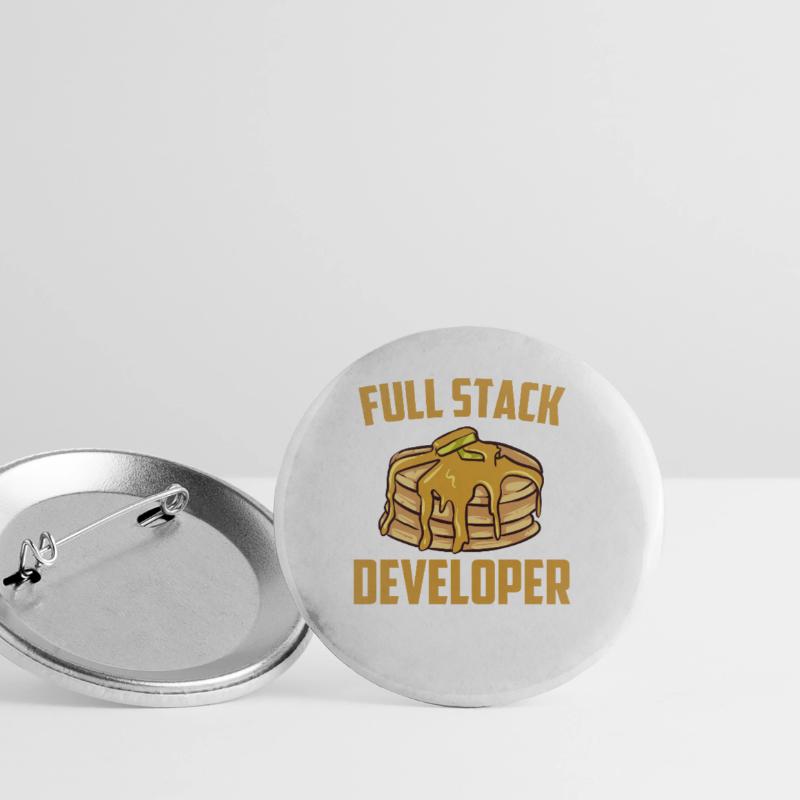 Développeur Full Stack - Programmeur de codage informatique Lot de 5 petits badges (25 mm)