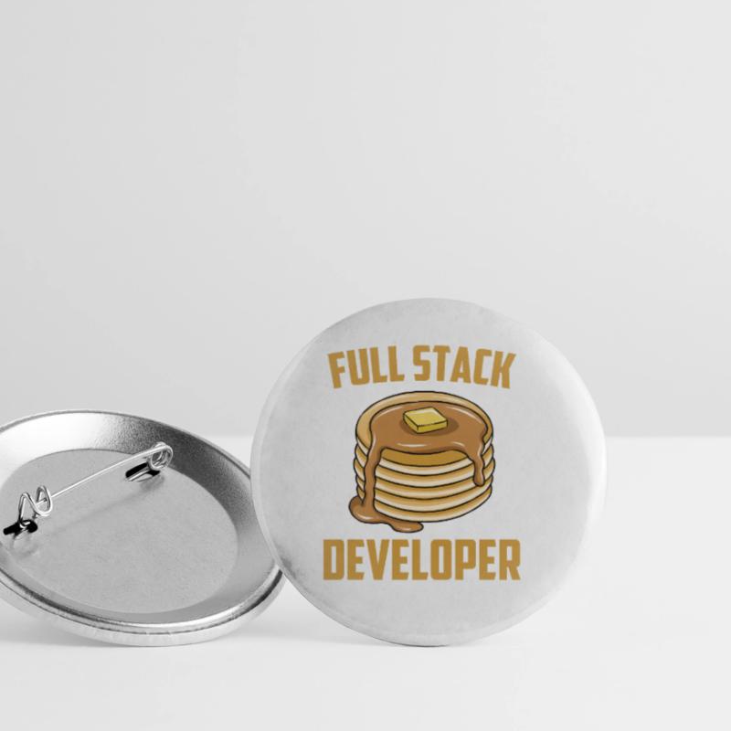 Full Stack Entwickler - Computer Coder Programmierer Buttons klein 25 mm (5er Pack)