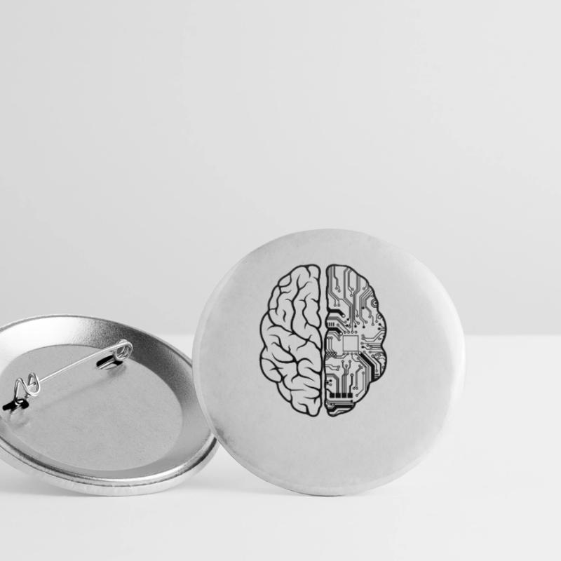 Programmeur Codeur - Développeur Programmation Brain Fun Lot de 5 petits badges (25 mm)