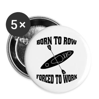 Rowing team Rowing sport Rowing club - Buttons small 1''/25 mm (5-pack) - white - Front
