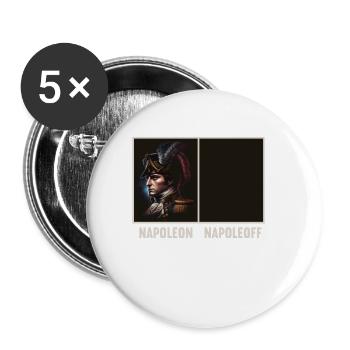 Napoleon Napoleoff Merry Napoleon Bonaparte - Buttons small 1''/25 mm (5-pack) - white - Front