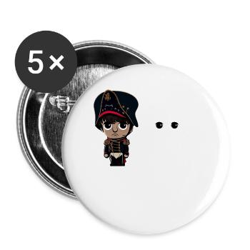 Napoleon Napoleoff Merry Napoleon Bonaparte - Buttons small 1''/25 mm (5-pack) - white - Front