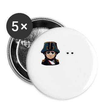 Napoleon Napoleoff Merry Napoleon Bonaparte - Buttons small 1''/25 mm (5-pack) - white - Front
