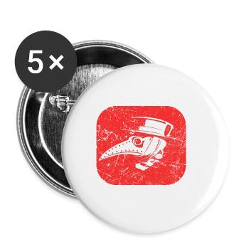 Doctor Doctor Nurse Nurse Medicine - Buttons small 1''/25 mm (5-pack) - white - Front