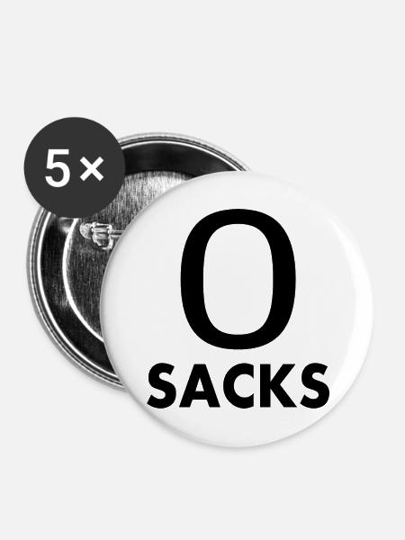 0 sacks - Buttons klein 25 mm (5er Pack) - Weiß