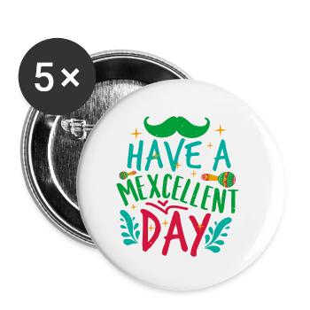 EINEN SCHÖNEN TAG 2 - Buttons klein 25 mm (5er Pack) - Weiß - Vorne