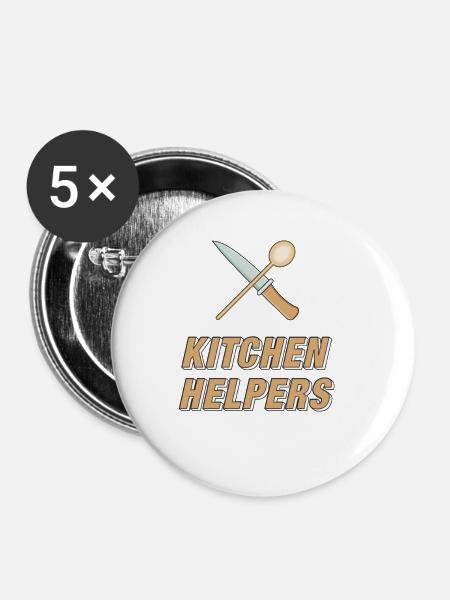 KITCHEN HELPERS - Buttons klein 25 mm (5er Pack) - Weiß