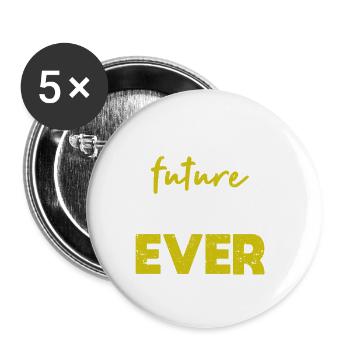 Bester zukünftiger Vater aller Zeiten Erster Vater - Buttons klein 25 mm (5er Pack) - Weiß - Vorne