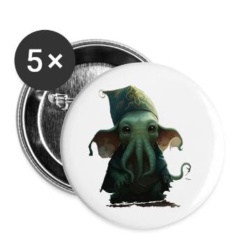 Lord of Darkness - Buttons small 1''/25 mm (5-pack) - white - Front
