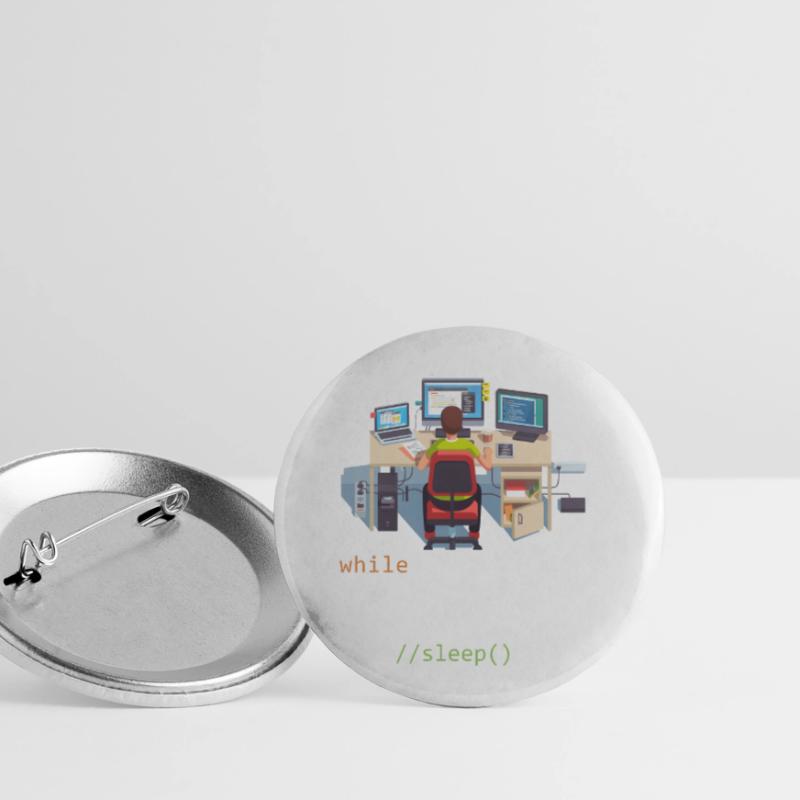 Informatik Python Programmierer Eat Code Sleep Buttons klein 25 mm (5er Pack)