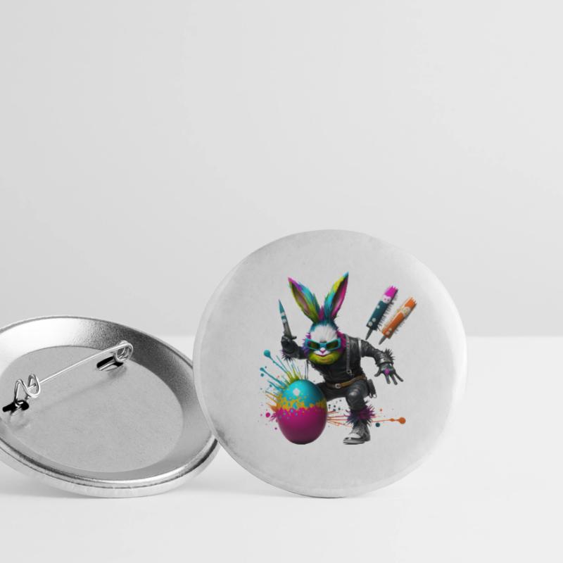 Future Technology Easter with Easter Egg Buttons small 1''/25 mm (5-pack)