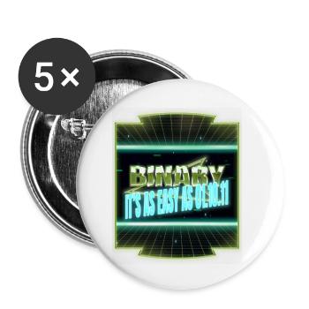 hacking computer equestrian geek fingers computer - Buttons klein 25 mm (5er Pack) - Weiß - Vorne