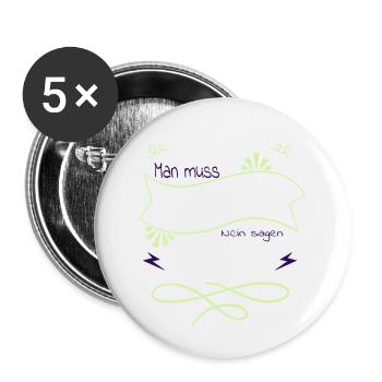 18 geburtstag berge malz geschenkidee bier - Buttons klein 25 mm (5er Pack) - Weiß - Vorne