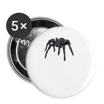 Tarantula I Tarantula Terrarium motif for - Buttons small 1''/25 mm (5-pack) - white - Front
