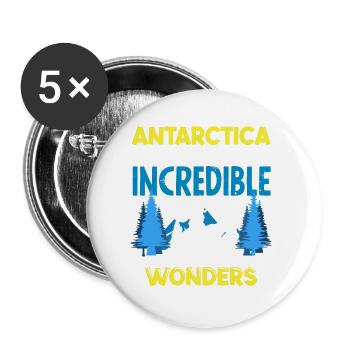 A place of incredible natural wonders Expedition - Buttons small 1''/25 mm (5-pack) - white - Front