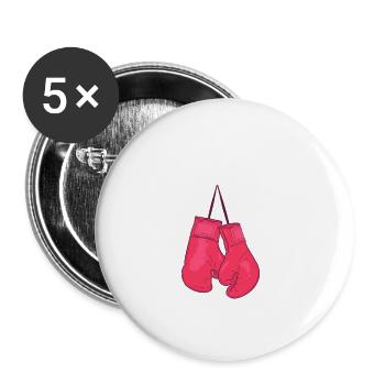 I'd Hit That Punching Handschuhe Combat Sports - Buttons klein 25 mm (5er Pack) - Weiß - Vorne