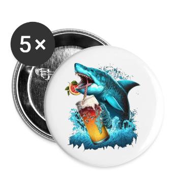 Untitled Design 77 - Buttons small 1''/25 mm (5-pack) - white - Front