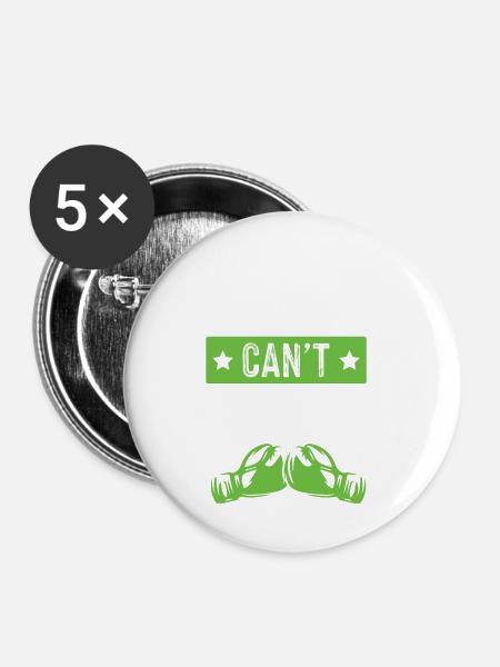 boxen lustiger spruch - Buttons klein 25 mm (5er Pack) - Weiß