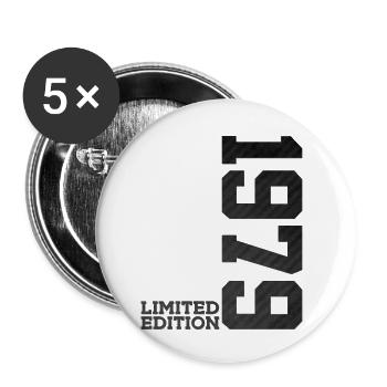 47TH BIRTHDAY LIMITED EDITION 1979 - Buttons small 1''/25 mm (5-pack) - white - Front