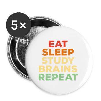 Neuroscience Neuroscientist Neurology Neurologist - Buttons small 1''/25 mm (5-pack) - white - Front
