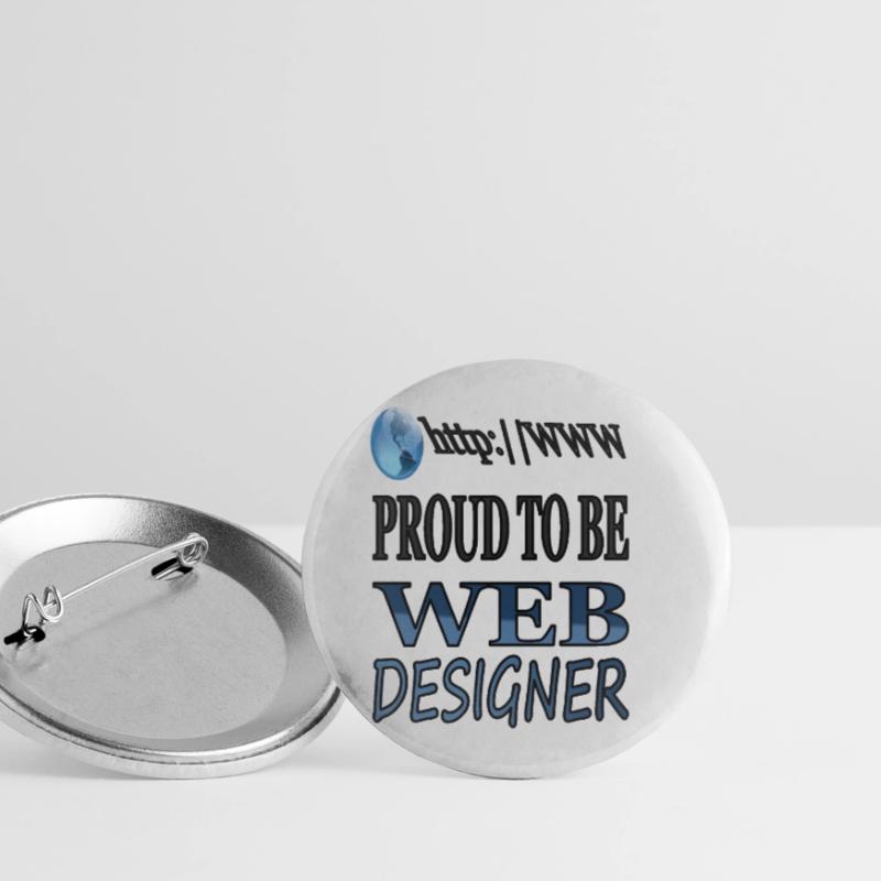 I'm a web designer, internet, web developer Buttons small 1''/25 mm (5-pack)