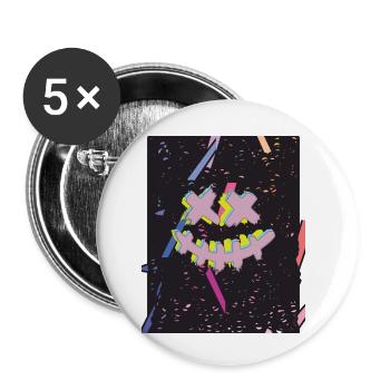 Colorful - Buttons small 1''/25 mm (5-pack) - white - Front