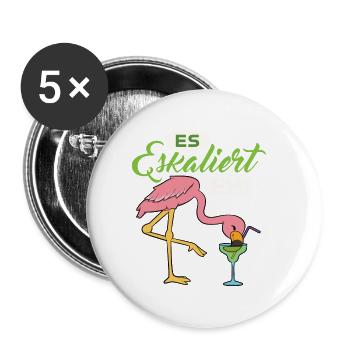 Es Eskaliert Eh - Buttons klein 25 mm (5er Pack) - Weiß - Vorne