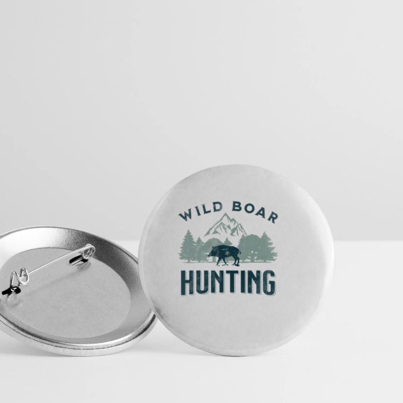 Hog Hunter Buttons small 1''/25 mm (5-pack)