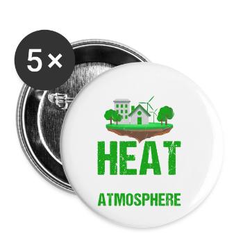 Get Out of the Atmosphere - Buttons small 1''/25 mm (5-pack) - white - Front