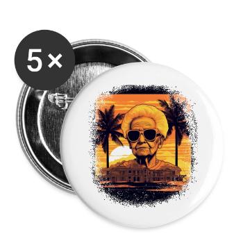 present idea joke geek quote birthday present - Buttons small 1''/25 mm (5-pack) - white - Front