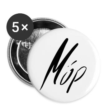 MöpMadeWpx - Buttons small 1''/25 mm (5-pack) - white - Front