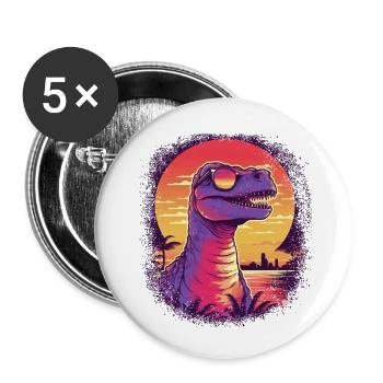2004 birthday birthday present idea - Buttons small 1''/25 mm (5-pack) - white - Front
