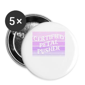 Certified Petal Pusher Flower Arrangement Florist - Buttons small 1''/25 mm (5-pack) - white - Front