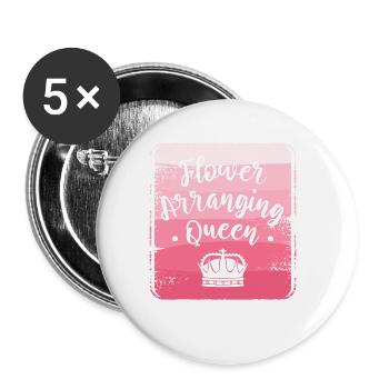 Flower Arranging Queen Floristry Florist - Buttons small 1''/25 mm (5-pack) - white - Front