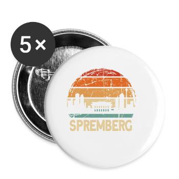 Spremberg (en anglais seulement) - Lot de 5 petits badges (25 mm) - blanc - Devant