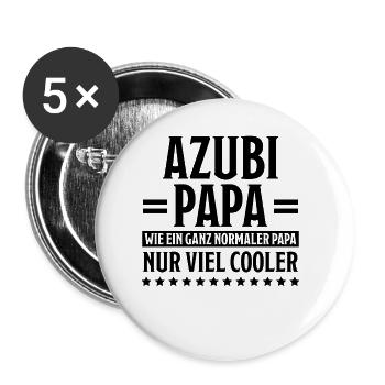 Azubi Spruch Lehrling Auszubildende Azubi Geschenk - Buttons klein 25 mm (5er Pack) - Weiß - Vorne
