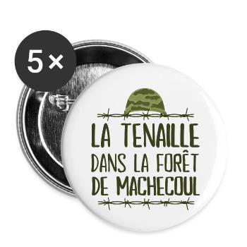 la septième compagnie, la 7ème compagnie - Lot de 5 petits badges (25 mm) - blanc - Devant