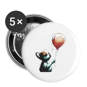 Chihuahua | Balloon | Cute Dog | Chiwawa | Funny - Buttons klein 25 mm (5er Pack) - Weiß - Vorne